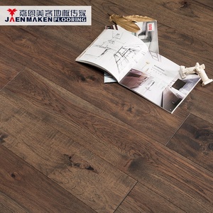 Hickory el <span class=keywords><strong>scraped</strong></span> tel fırçalanmış çok katmanlı mühendislik döşeme - Product Image 4