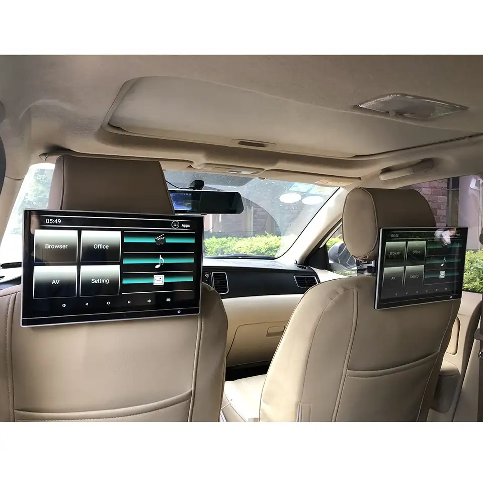 Monitor traseiro luxuoso do assento 4k, monitor de carro para land rover discovery range rover vogue evoque dvd, descanso com leitor entrada av,