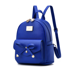 0901 Five Color Wholesale Custom Fashion Outdoor Mini <strong>Small</strong> Zippers Stylish Cute Travel PU <strong>Leather</strong> Black Women <strong>Backpack</strong> - Product Image 5