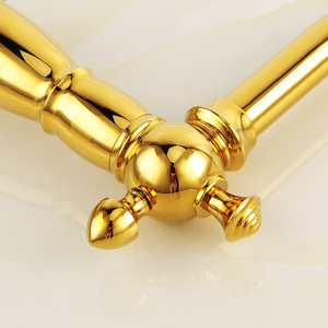 Fapully nuevo latón cromado mezclador de baño grifos baño de oro <span class=keywords><strong>tres</strong></span> agujeros <span class=keywords><strong>lavabo</strong></span> <span class=keywords><strong>grifo</strong></span> - Product Image 5