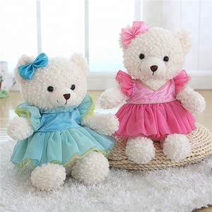 Ours en peluche fait main OEM personnalisé, adorable, avec jupe tutu, jupe tendance, ours en peluche ballerine doux et tendance - Product Image 3