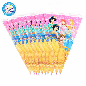Kinderen verjaardagsfeestje decoraties meisjes prinses patroon afdrukken wegwerp papieren plaat feestartikelen associatieve set