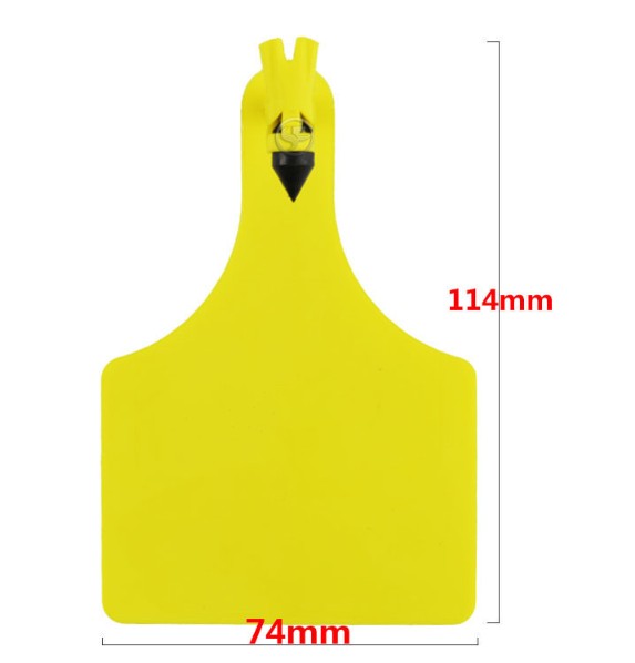 Ушная бирка для животных 114*76 мм TPU Большая корова/крупного рогатого скота Ушная бирка для крупного рогатого скота фермы