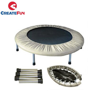 Trampolín Redondo Compacto CreateFun de 60 Pulgadas <span class=keywords><strong>para</strong></span> <span class=keywords><strong>Ejercicio</strong></span> en Interiores, Equipo de Gimnasio <span class=keywords><strong>para</strong></span> Adelgazar, Oferta Especial - Product Image 3