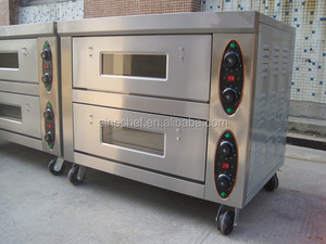 Cubierta doble <span class=keywords><strong>horno</strong></span> eléctrico con ruedas para pequeña panadería - Product Image 3