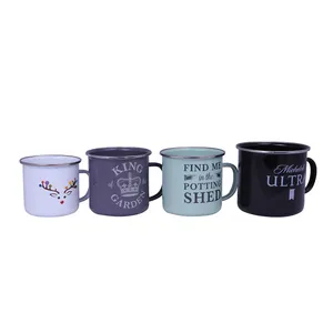 Enamel Metal Mug Metal Stainless Steel Travel Coffee Camping Enamel Mug Cup