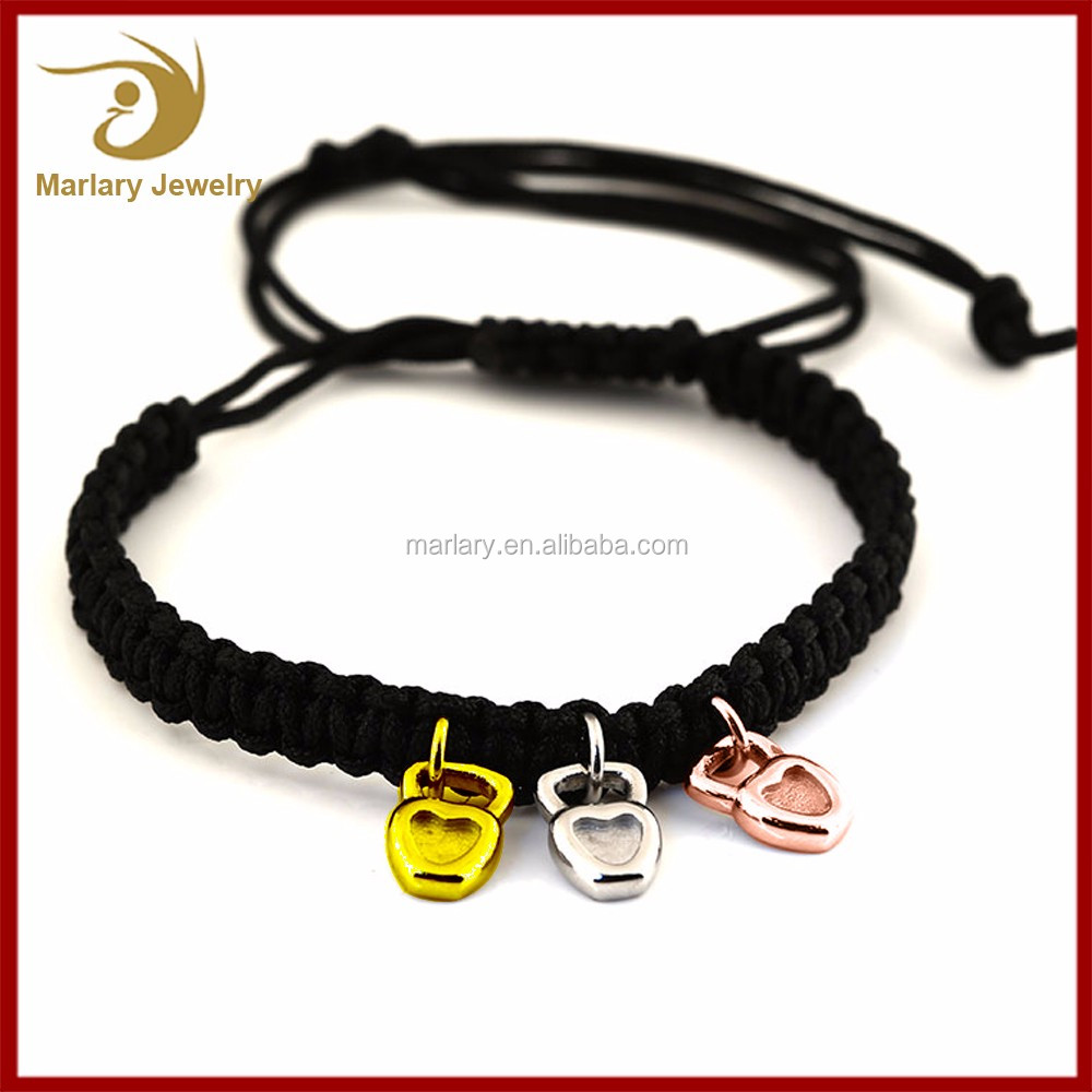 Bas Prix En Acier Inoxydable Fitness Gym Kettlebell Tressé En Nylon Bracelet Sport Bijoux Pour Hommes