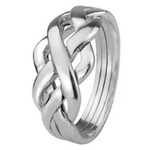 Newest Fashion Jewelry Custom Men 925 Sterling Silver Fashion Chinese Puzzle Ring For Women