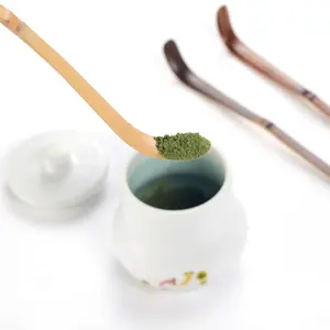 صديقة للبيئة اليدوية شاي ماتشا أخضر مسحوق شاي مغرفة ، اليابانية الخيزران ماتشا المجارف