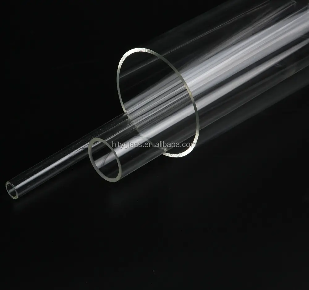Tubo de vidro borosilicate de grande diâmetro de alta qualidade da china