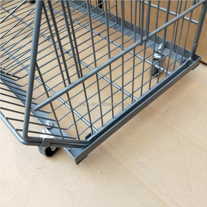 Cestas de alambre con divisores, estantes y soportes de exhibición de malla de alambre de <span class=keywords><strong>4</strong></span> capas, RH-BR01-A, 900x1280x450mm - Product Image 5