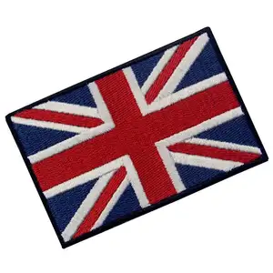 Embroidered Patch England Flag UK Great Britain Iron On Sew On patch