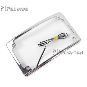 Vendita Calda Custom LED License Plate Frame con Design Curvo per il Motociclo - Product Image 1