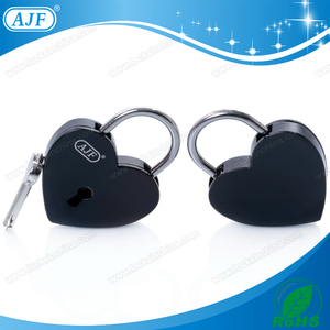 AJF TUV pasado <span class=keywords><strong>el</strong></span> producto más popular de color negro amor en forma de corazón lock, Liebesschloss, cadenas - Product Image 3