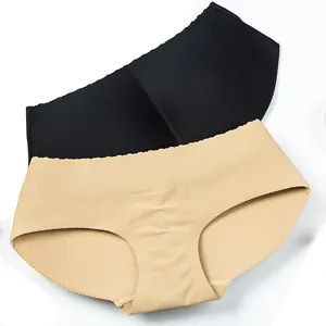 1008-1 Lady Middle waist Sexy Padding Panties Bum Padded Butt lifter Enhancer Hip Push Up Underwear Seamless Panties Buttocks