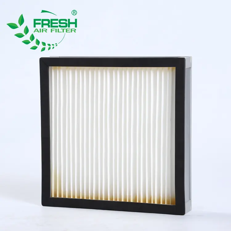 ventilation system machine parts cleaning Mini-pleat ultra-thin glass fiber filter paper panel ULPA HEPA filter