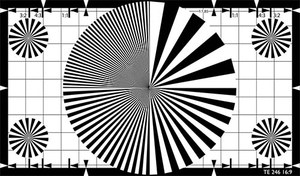 3nh TE246 4 Quadrante Settore Stella Diagramma di Prova Della Macchina Fotografica per la regolazione del punto di messa a fuoco - Product Image 3