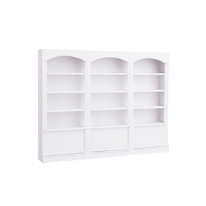 ILAND Doll House mobili in miniatura libreria in legno scaffale a 3 unità a quattro strati per accessori per casa delle bambole