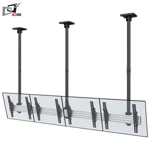 Wholesale Price Multi Screen Ceiling Telescopic TV Wall Mount For Quad Screens