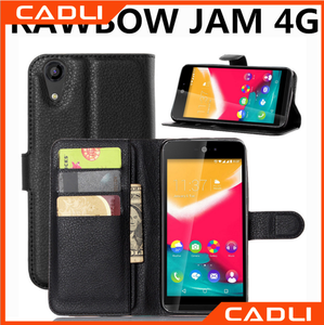 Promotionnel Véritable En Cuir Mobile Téléphone cas pour <span class=keywords><strong>WIKO</strong></span> Arc-En-Confiture 4g - Product Image 1