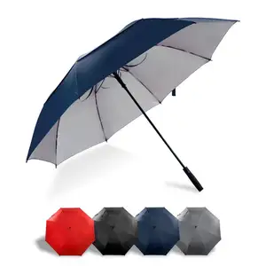Paraguas <span class=keywords><strong>de</strong></span> Golf Automático <span class=keywords><strong>de</strong></span> Apertura Rápida, Resistente al Viento (65m/s), Doble Capa, Extra Grande, 153cm <span class=keywords><strong>de</strong></span> Diámetro, Regalo, Tela Pongee 190T, Recto y Resistente - Product Image 1