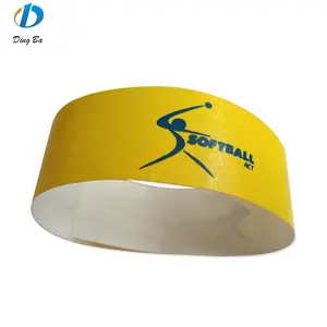250mm Long Disposable Waterproof Colorful Custom Paper Wristbands/Bracelet For Events Party