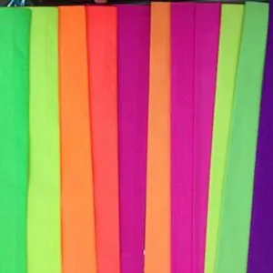Fluorescent/Neon color craft crepe paper for wrapping and handmade