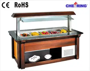 <span class=keywords><strong>Mostrador</strong></span> de Buffet/Barra de Ensaladas/Vitrinas Refrigeradas Abiertas para Ensaladas (M-P1830FL4) - Product Image 1