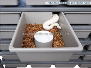 Tina de plástico grande personalizada para pitón de bolas y roedores/ratas - Product Image 3
