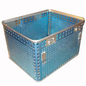 Bandeja <span class=keywords><strong>de</strong></span> Aluminio Perforada 2025 para Almacenamiento <span class=keywords><strong>de</strong></span> Mariscos, Proceso Blister, con Canasta y Caja <span class=keywords><strong>de</strong></span> Aluminio - Product Image 1