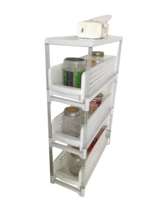 Multipurpose and Versatile <strong>Slim</strong> Side Rack <strong>Shelf</strong> with Lid - Product Image 4