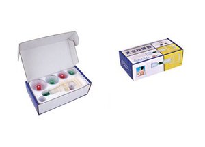 Set Vakum Bekam Transparan 4 Jarum Magnetik 6 Cangkir, Peralatan Obat Cina Kelas Satu - Product Image 3