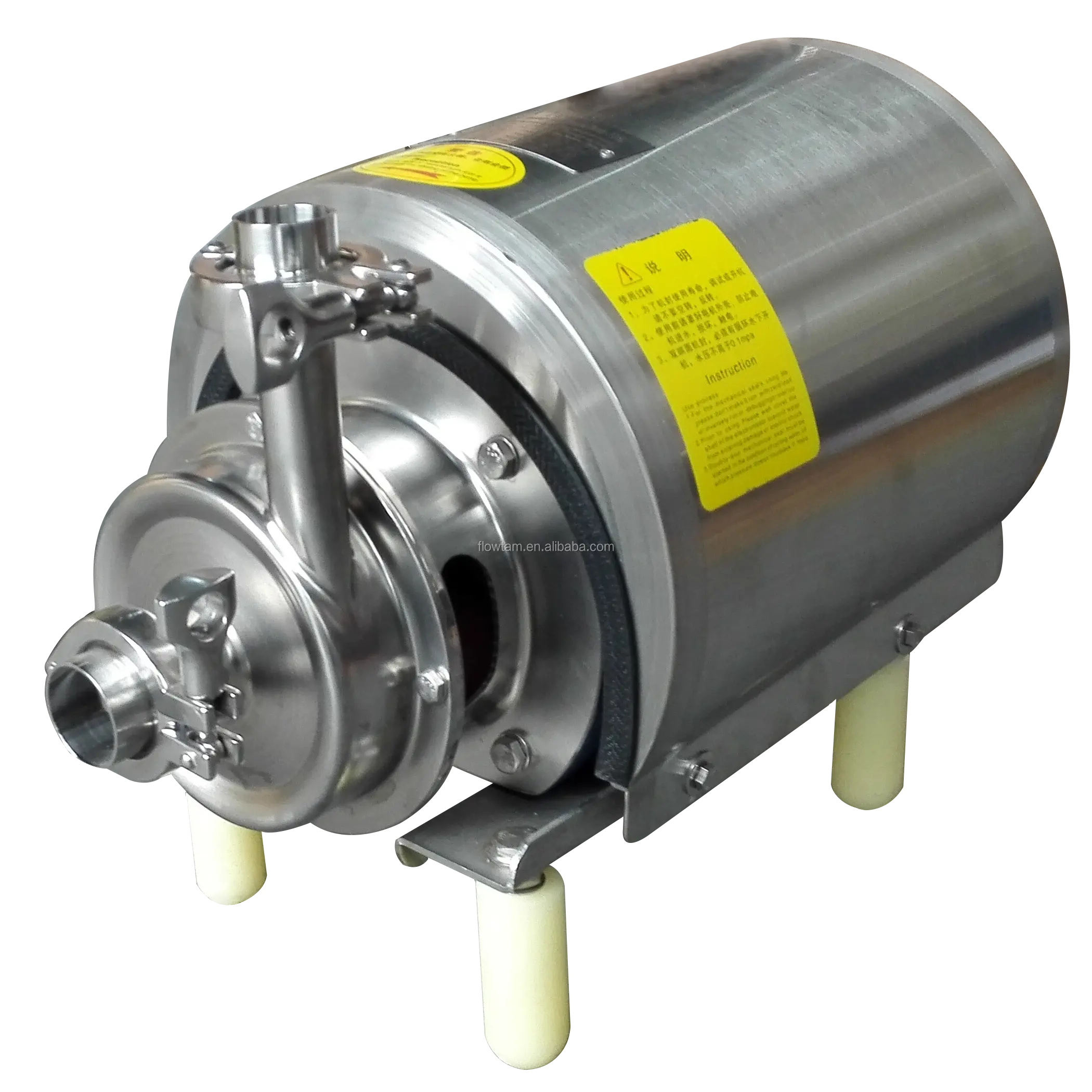 Flowtam high quality stainless steel 316L Alfa-lava-style Sanitary pharma-grade liquid juice centrifugal pump