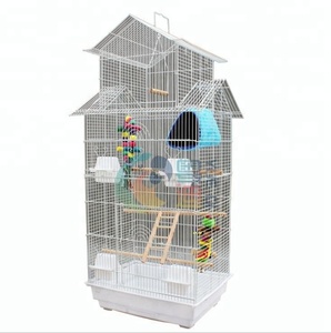 3018 cage à perroquet en métal blanc noir cage d'élevage d'oiseaux avec cage à chinchilla - Product Image 2