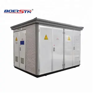 Estación de transformador de cubículo compacta prefabricada para exteriores personalizada, 33KV, subestación de paquete eléctrico, Kiosk Minisub