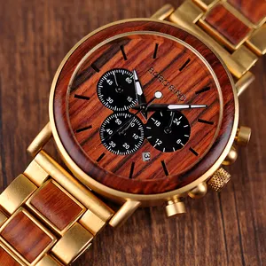 2018 деревянные часы из нержавеющей стали, золотые роскошные мужские наручные часы BOBO BIRD, часы с частными этикетками