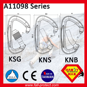 Certified CE & UIAA Rock Climbing Mountaineer Quicklock Aluminum Carabiner - Product Image 4