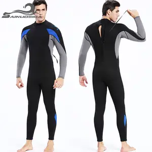 Op Maat Gemaakte 3Mm 5Mm Neopreen Heren Dames Wetsuits Full Body Surf Duikpak Achterkant Zip Wetsuit