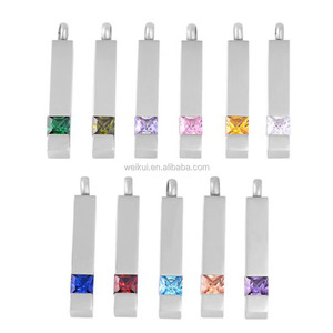 Collier d'urne carrée en acier inoxydable Magnifique pendentif souvenir commémoratif pour <span class=keywords><strong>maman</strong></span> papa ou animal de compagnie chat/chien-Bijoux de crémation - Product Image 2