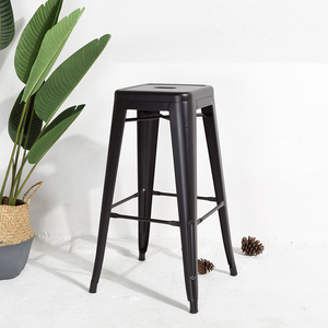 <span class=keywords><strong>Tabouret</strong></span> de bar en métal Tolix moderne de Foshan, 30 pouces de hauteur, pour intérieur - Product Image 4