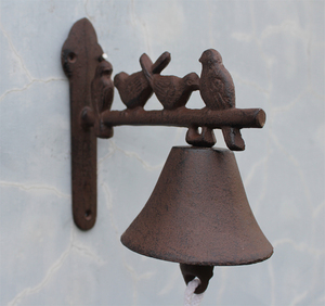 Timbre de Puerta de Hierro Fundido Vintage, Estilo Antiguo con Óxido - Product Image 5