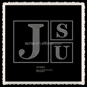 Aprise-JSU Lettres Strass Fer sur Transferts Motif Design Personnalisé - Product Image 4
