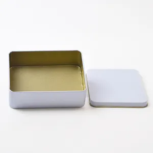 China Supplier Tin Packaging Manufacturers Metal Candy Containers Rectangular Metal Cans With Large Inventory