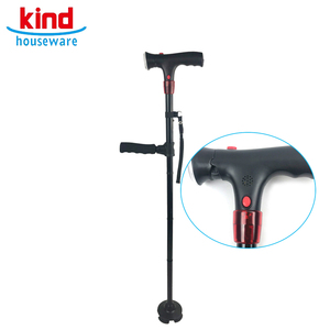 <span class=keywords><strong>4</strong></span> chân nhôm đi bộ gậy mía với chân cao su thoải mái và dễ sử dụng - Product Image 5