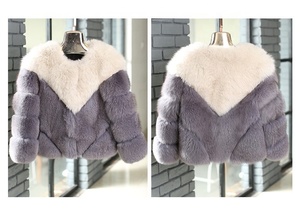 2018 High Quality Fox Fur <strong>Bubble</strong> <strong>Coat</strong> for Women V-neck Winter Jackets <strong>Coats</strong> Ladies Faux Fur Abrigo Piel Mujer 4XL Pattern - Product Image 5