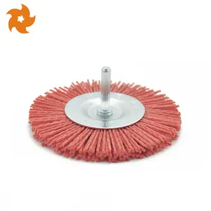 High Quality New customization OEM Abrasive bristle grinding drill nylon disc brush