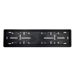 Soporte de placa de matrícula de plástico negro de tamaño europeo y país de Oriente Medio para <span class=keywords><strong>coche</strong></span> - Product Image 1