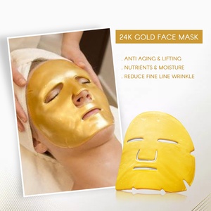ฉลากส่วนตัวต่อต้านริ้วรอยชุ่มชื้นทองไบโอคอลลาเจนหน้ากากใบหน้า - Product Image 4
