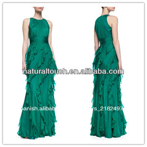 La mujer bonita volante sin mangas vestidos de falda, <span class=keywords><strong>el</strong></span> último vestido diseños de imágenes( ylq03293) - Product Image 1