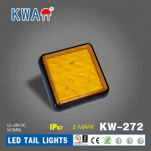 Nhà Máy Chất Lượng Cao SMDs12-24V Hình Chữ Nhật Dừng Xe Bật Đèn Hậu Phía Sau Cho Xe Tải Trailer Marine Với E-mark - Product Image 3